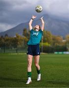 18 February 2023; Heather Payne during a Republic of Ireland women training session at Dama de Noche Football Center in Marbella, Spain. Photo by Stephen McCarthy/Sportsfile