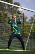 18 February 2023; Goalkeeper Grace Moloney during a Republic of Ireland women training session at Dama de Noche Football Center in Marbella, Spain. Photo by Stephen McCarthy/Sportsfile