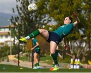 18 February 2023; Lucy Quinn during a Republic of Ireland women training session at Dama de Noche Football Center in Marbella, Spain. Photo by Stephen McCarthy/Sportsfile