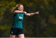 18 February 2023; Amber Barrett during a Republic of Ireland women training session at Dama de Noche Football Center in Marbella, Spain. Photo by Stephen McCarthy/Sportsfile