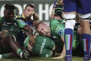 18 February 2023; Jordan Duggan of Connacht celebrates a try during the United Rugby Championship match between Zebre Parma and Connacht at Stadio Sergio Lanfranchi in Parma, Italy. Photo by Massimiliano Carnabuci/Sportsfile