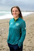 19 February 2023; Deborah-Anne de la Harpe poses for a portrait during a Republic of Ireland women training camp in Marbella, Spain. Photo by Stephen McCarthy/Sportsfile