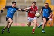 19 February 2023; Matty Taylor of Cork in action against Ross McGarry of Dublin during the Allianz Football League Division Two match between Cork and Dublin at Páirc Ui Chaoimh in Cork. Photo by Eóin Noonan/Sportsfile