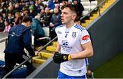 19 February 2023; Thomas McPhillips of Monaghan during the Allianz Football League Division One match between Monaghan and Donegal at St Tiernach's Park in Clones, Monaghan. Photo by Ramsey Cardy/Sportsfile