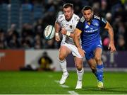 18 February 2023; Dave Kearney of Leinster in action against JJ Hanrahan of Dragons during the United Rugby Championship match between Leinster and Dragons at RDS Arena in Dublin. Photo by Tyler Miller/Sportsfile