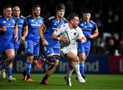 18 February 2023; JJ Hanrahan of Dragons on his way to scoring his side's second try during the United Rugby Championship match between Leinster and Dragons at RDS Arena in Dublin. Photo by Tyler Miller/Sportsfile