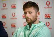 21 February 2023; Ross Byrne during an Ireland rugby media conference at the IRFU High Performance Centre at the Sport Ireland Campus in Dublin. Photo by Harry Murphy/Sportsfile