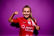 21 February 2023; Emma Doherty poses for a portrait during a Sligo Rovers squad portrait session at The Showgrounds in Sligo. Photo by Eóin Noonan/Sportsfile