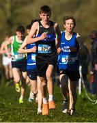 24 February 2023; Diarmuid Moloney from Nenagh CBS, Co Tipperary on his way to winning the Inermediate Boys race during the 123.ie Munster Schools Cross Country Championships at SETU Waterford in Waterford. Photo by Matt Browne/Sportsfile