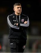 24 February 2023; Bohemians manager Declan Devine before the SSE Airtricity Men's Premier Division match between Bohemians and Dundalk at Dalymount Park in Dublin. Photo by Stephen McCarthy/Sportsfile