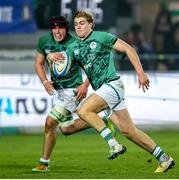 24 February 2023;Hugh Gavin of Ireland  during the U20 Six Nations Rugby Championship match between Italy and Ireland at Stadio Comunale di Monigo in Parma, Italy. Photo by Roberto Bregani/Sportsfile