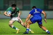 24 February 2023; James Nicholson of Ireland in action against Giovanni Quattrini of Italy during the U20 Six Nations Rugby Championship match between Italy and Ireland at Stadio Comunale di Monigo in Parma, Italy. Photo by Roberto Bregani/Sportsfile