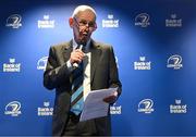 1 March 2023; Incoming Leinster Rugby president Billy Murphy during the Leinster Rugby Women's Cap and Jersey presentation at the Bank of Ireland Montrose Branch in Dublin. Photo by Harry Murphy/Sportsfile