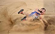 2 March 2023; Levon Aghasyan of Armenia competes in the men's triple jump qualification round during Day 0 of the European Indoor Athletics Championships at Ataköy Athletics Arena in Istanbul, Türkiye. Photo by Sam Barnes/Sportsfile