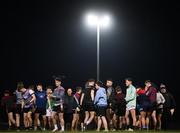 2 March 2023; TUS Midlands players before the Electric Ireland Higher Education GAA Freshers Football 2 Final match between South East Technological University Carlow and Technological University of the Shannon: Midlands at South East Technological University Sports Complex in Carlow. Photo by Stephen McCarthy/Sportsfile