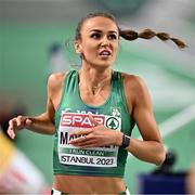 3 March 2023; Sharlene Mawdsley of Ireland after competing in the women's 400m during Day 1 of the European Indoor Athletics Championships at Ataköy Athletics Arena in Istanbul, Türkiye. Photo by Sam Barnes/Sportsfile