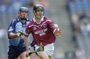 13 June 2004; Ronan Whelan, Westmeath, in action against Carl Meehan, Dublin. Guinness Leinster Senior Hurling Championship Quarter-Final, Dublin v Westmeath, Croke Park, Dublin. Picture credit; Ray McManus / SPORTSFILE