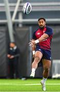 8 March 2023; Bundee Aki during Ireland rugby squad training at the IRFU High Performance Centre at the Sport Ireland Campus in Dublin. Photo by Brendan Moran/Sportsfile