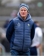 12 March 2023; Limerick manager John Kiely before the Allianz Hurling League Division 1 Group B match between Westmeath and Limerick at TEG Cusack Park in Mullingar, Westmeath. Photo by Tyler Miller/Sportsfile