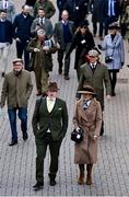 14 March 2023; Racegoers arrive ahead of racing on day one of the Cheltenham Racing Festival at Prestbury Park in Cheltenham, England. Photo by Harry Murphy/Sportsfile