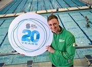 15 March 2023; In attendance Swimmer Shane Ryan as the Sport Ireland National Aquatic Centre celebrates 20 years since opening in 2003. The venue opened in advance of the Special Olympics World Summer Games in March of 2003, followed by the European Short Course Swimming Championships, with over 15 million visitors through the doors since opening. The centre is home to Swim Ireland and Paralympic high performance programmes, and has over 2500 children attending swimming lessons weekly, 3500 gym members and hundreds of thousands of waterpark visitors every year. To learn more and how to get involved, visit www.sportirelandcampus.ie. Photo by David Fitzgerald/Sportsfile