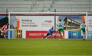 17 March 2023; Eoin Doyle of St Patrick's Athletic converts a penalty during the SSE Airtricity Men's Premier Division match between Shamrock Rovers and St Patrick's Athletic at Tallaght Stadium in Dublin. Photo by Tyler Miller/Sportsfile