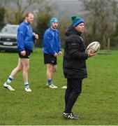 19 March 2023; Gorey RFC head coach Joe Duffy before the Bank of Ireland Provincial Towns Cup Third Round match between Gorey RFC and Kilkenny RFC at Gorey RFC in Wexford. Photo by Matt Browne/Sportsfile