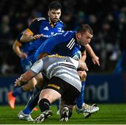 24 March 2023; Ross Molony of Leinster is tackled by Steven Kitshoff of DHL Stormers during the United Rugby Championship match between Leinster and DHL Stormers at the RDS Arena in Dublin. Photo by Harry Murphy/Sportsfile