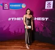 25 March 2023; Reitseal Kelly of Sarsfields, Galway on arrival to the AIB Camogie Club Player Awards 2023 at Croke Park in Dublin. Photo by David Fitzgerald/Sportsfile