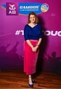 25 March 2023; Uachtarán an Cumann Camógaíochta Hilda Breslin on arrival to the AIB Camogie Club Player Awards 2023 at Croke Park in Dublin. Photo by David Fitzgerald/Sportsfile