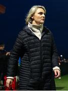 25 March 2023; Dunmore Community School manager Barbara Hannon during the Lidl LGFA Post Primary Junior C Final match between Dunmore Community School, Galway, and Presentation Secondary School Milltown, Kerry at Fethard Town Park in Tipperary. Photo by Michael P Ryan/Sportsfile