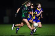 25 March 2023; Katie Slattery of Dunmore Community School during the Lidl LGFA Post Primary Junior C Final match between Dunmore Community School, Galway, and Presentation Secondary School Milltown, Kerry at Fethard Town Park in Tipperary. Photo by Michael P Ryan/Sportsfile