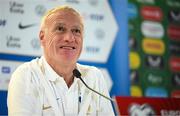 26 March 2023; Manager Didier Deschamps during a France press conference at Aviva Stadium in Dublin. Photo by Stephen McCarthy/Sportsfile