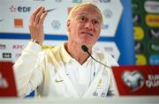 26 March 2023; Manager Didier Deschamps during a France press conference at Aviva Stadium in Dublin. Photo by Stephen McCarthy/Sportsfile