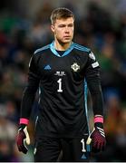26 March 2023; Northern Ireland goalkeeper Bailey Peacock-Farrell during the UEFA EURO 2024 Championship Qualifier match between Northern Ireland and Finland at National Stadium at Windsor Park in Belfast. Photo by Ramsey Cardy/Sportsfile