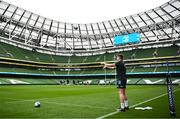 31 March 2023; Dan Sheehan during a Leinster Rugby captain's run at the Aviva Stadium in Dublin. Photo by Harry Murphy/Sportsfile