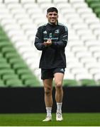 31 March 2023; Jimmy O'Brien during a Leinster Rugby captain's run at the Aviva Stadium in Dublin. Photo by Harry Murphy/Sportsfile