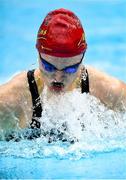 3 April 2023; Mona McSharry of Marlins competes in the Women 13 & Over 50 LC metre breaststroke heats during day three of the Swim Ireland Irish Open Swimming Championships at the National Aquatic Centre in Dublin. Photo by Piaras Ó Mídheach/Sportsfile