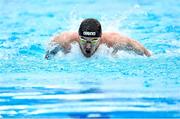 3 April 2023; Barry McClements of NCU Ards competes in the Men 13 & Over 100 LC metre butterfly heats during day three of the Swim Ireland Irish Open Swimming Championships at the National Aquatic Centre in Dublin. Photo by Piaras Ó Mídheach/Sportsfile