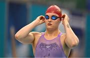 5 March 2023; Mona McSharry of Marlins, Donegal, before competing in the women's 13 and over 200m breaststroke heats during day five of the Swim Ireland Irish Open Swimming Championships at the National Aquatic Centre in Dublin. Photo by Sam Barnes/Sportsfile