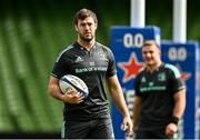 6 April 2023; Caelan Doris during the Leinster Rugby captain's run at Aviva Stadium in Dublin. Photo by Sam Barnes/Sportsfile