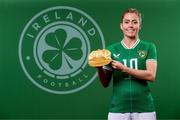 7 April 2023; Denise O'Sullivan poses for a portrait ahead of earning her 100th international cap for Republic of Ireland, against USA in Austin, Texas, USA. Photo by Stephen McCarthy/Sportsfile