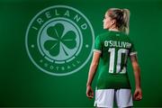 7 April 2023; Denise O'Sullivan poses for a portrait ahead of earning her 100th international cap for Republic of Ireland, against USA in Austin, Texas, USA. Photo by Stephen McCarthy/Sportsfile