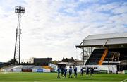 7 April 2023; Sligo Rovers players inspect the pitch before the SSE Airtricity Men's Premier Division match between Dundalk and Sligo Rovers at Oriel Park in Dundalk, Louth. Photo by Ben McShane/Sportsfile