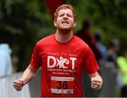 25 August 2013;  Fergal Campbell, Vodafone, competing in the Vodafone Dublin City Triathlon 2013, Phoenix Park, Dublin. Picture credit: David Maher / SPORTSFILE