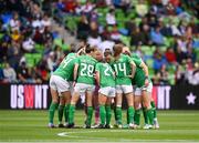8 April 2023; Republic of Ireland players during the women's international friendly match between USA and Republic of Ireland at the Q2 Stadium in Austin, Texas, USA. Photo by Stephen McCarthy/Sportsfile