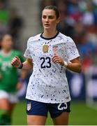 8 April 2023; Emily Fox of United States during the Women's International friendly match between USA and Republic of Ireland at the Q2 Stadium in Austin, Texas. Photo by Brendan Moran/Sportsfile