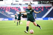 10 April 2023; Kyra Carusa during a Republic of Ireland women training session at Citypark in St Louis, Missouri, USA. Photo by Stephen McCarthy/Sportsfile
