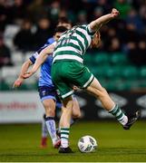 10 April 2023; Rory Gaffney of Shamrock Rovers tries a backheel shot on goal during the SSE Airtricity Men's Premier Division match between Shamrock Rovers and UCD at Tallaght Stadium in Dublin. Photo by Piaras Ó Mídheach/Sportsfile