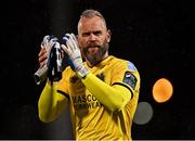 10 April 2023; Shamrock Rovers goalkeeper Alan Mannus after his side's victory in the SSE Airtricity Men's Premier Division match between Shamrock Rovers and UCD at Tallaght Stadium in Dublin. Photo by Piaras Ó Mídheach/Sportsfile